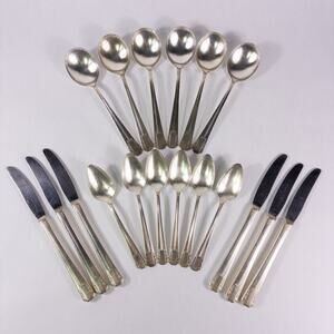 Park Lane Wm. A. Rogers Oneida 18-Piece Silverware Set Silverplated Serves 6